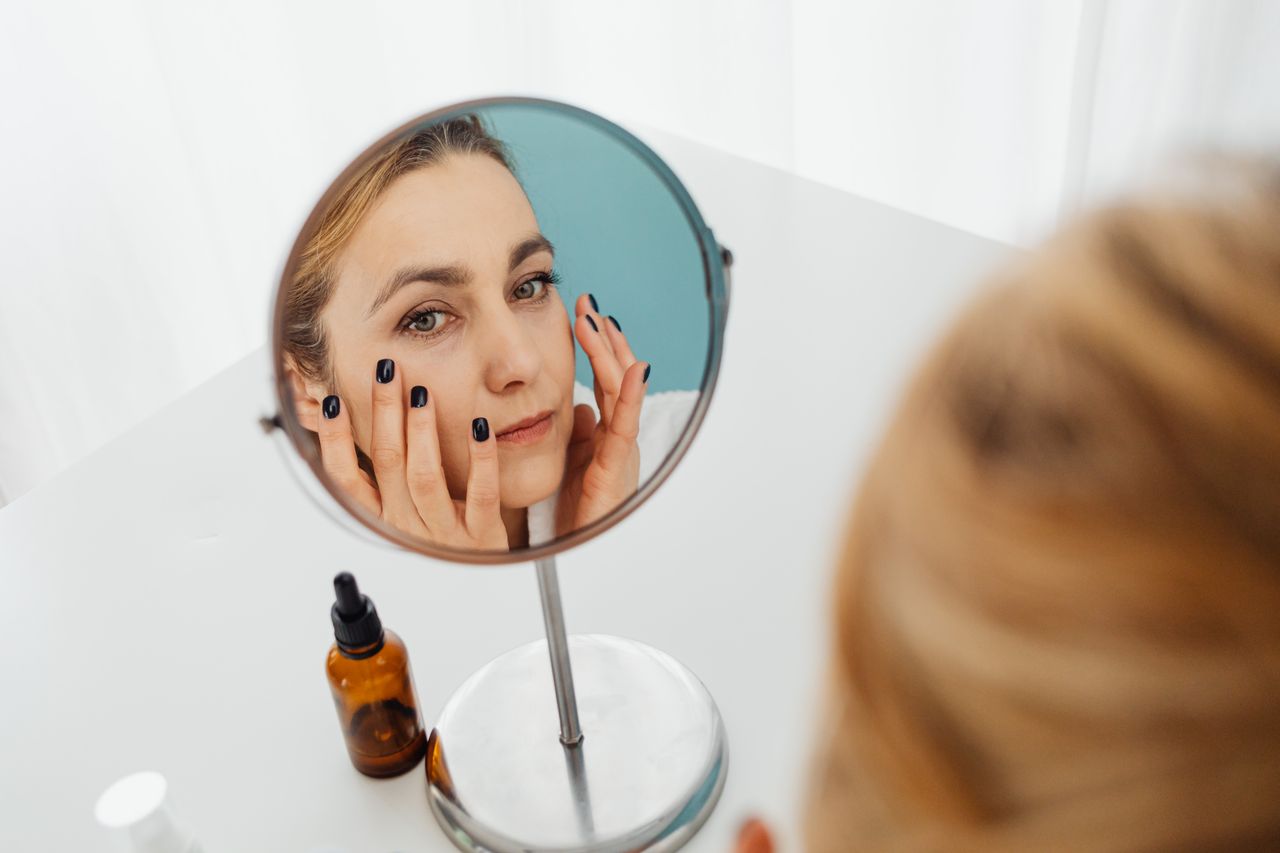 how to increase collagen after 50 — skincare routine with retinol and vitamin C